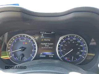 2015 Infiniti Q50 Premium with VIN JN1BV7AP3FM343677, listed as a IAAI auction lot 41811842 with 110,486 mi miles. Bid and sale history available at carsss.com. Image 7.
