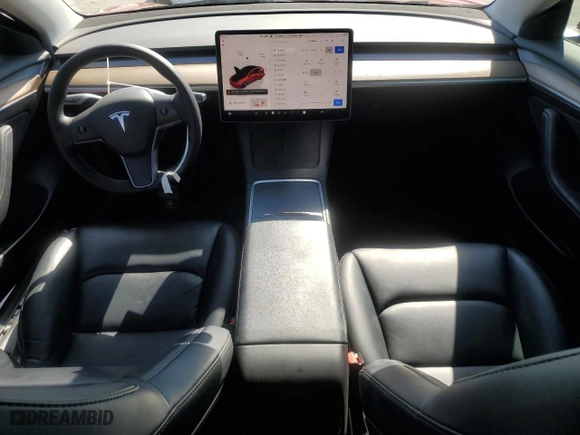 2022 Tesla Model 3 Long Range with VIN 5YJ3E1EB1NF273763, listed as a Copart auction lot 52779035 with 58,283 mi miles and Salvage Title. Bid and sale history available at carsss.com. Image 8.