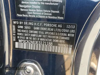 2014 Porsche Boxster с VIN WP0CA2A83ES121188, выставлен на аукционе Copart как лот 45205545 с пробегом 126 168 миль миль и Списание • Salvage title. История ставок и продаж доступна на DreamBid. Изображение 13.