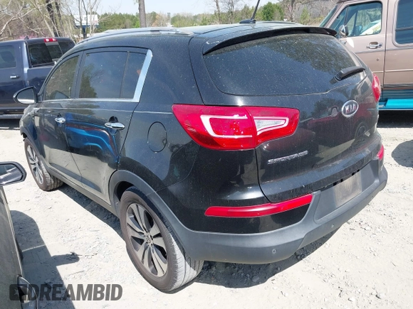 2011 Kia Sportage EX with VIN KNDPC3A27B7105474, listed as a IAAI auction lot 41916960 with 252,606 mi miles. Bid and sale history available at carsss.com. Image 3.
