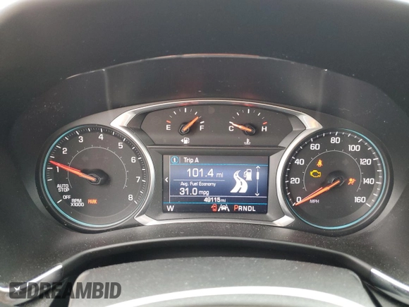 2020 Chevrolet Equinox LT z VIN 3GNAXJEV1LS552346, wystawiony jako Copart lot #58141245 z przebiegiem 49 115 mil mil oraz Szkoda całkowita • Salvage title. Historia ofert i sprzedaży dostępna na DreamBid. Obrazek 9.
