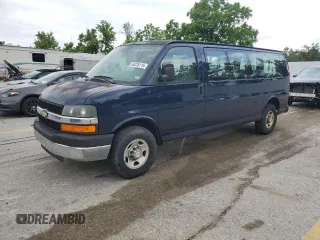 2007 Chevrolet Express Passenger z VIN 1GAHG39U571152181, wystawiony jako Copart lot #56238115 z przebiegiem 170 521 mil mil oraz Czysty tytuł • Clean title. Historia ofert i sprzedaży dostępna na DreamBid. Obrazek 1.