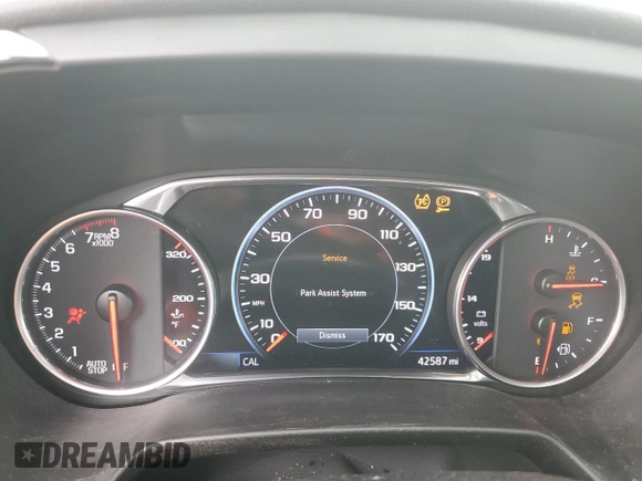 2020 Chevrolet Blazer RS with VIN 3GNKBERS2LS710607, listed as a Copart auction lot 51302345 with 42,587 mi miles and Salvage title. Bid and sale history available at DreamBid. Image 9.