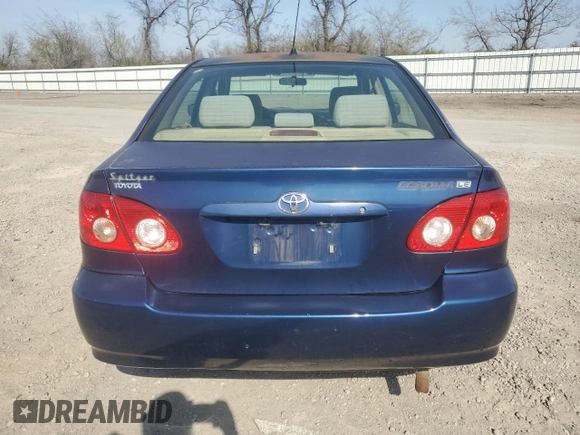2005 Toyota Corolla CE with VIN 1NXBR30E65Z343807, listed as a Copart auction lot 53950965 with 95,260 mi miles and Clean Title. Bid and sale history available at DreamBid. Image 6.