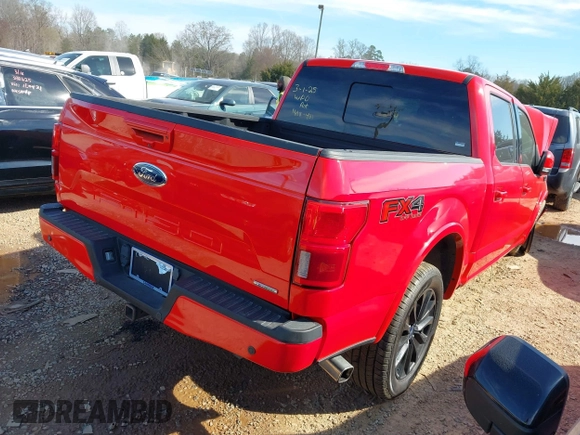 2019 Ford F-150 XL with VIN 1FTEW1E47KFC30060, listed as a IAAI auction lot 41805523 with 67,074 mi miles. Bid and sale history available at carsss.com. Image 4.
