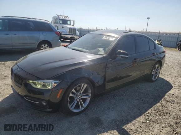 2016 BMW 3 Series 328i with VIN WBA8E9G5XGNT82087, listed as a Copart auction lot 50676775 with 101,538 mi miles and Salvage Title. Bid and sale history available at carsss.com. Image 1.