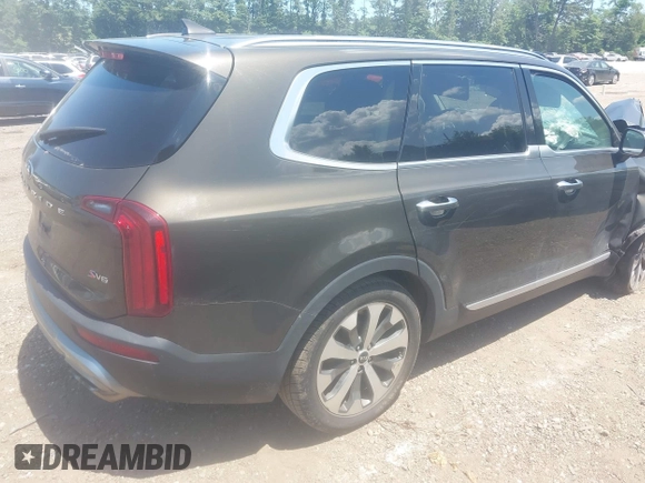 2020 Kia Telluride S with VIN 5XYP6DHC4LG085717, listed as a IAAI auction lot 42436243 with 56,930 mi miles and . Bid and sale history available at DreamBid. Image 4.
