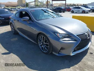 2015 Lexus RC 350 F Sport with VIN JTHHE5BC4F5004880, listed as a IAAI auction lot 42575523 with 87,041 mi miles and . Bid and sale history available at DreamBid. Image 1.