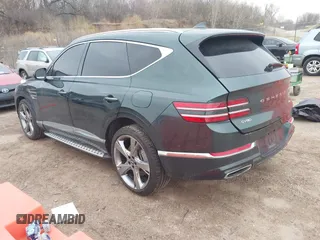 2023 Genesis GV80 with VIN KMUHBDSB8PU117571, listed as a IAAI auction lot 41902762 with 37,378 mi miles and . Bid and sale history available at DreamBid. Image 3.
