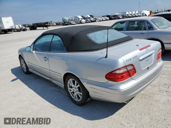 2002 Mercedes-Benz CLK 320/430 with VIN WDBLK70G22T095514, listed as a Copart auction lot 75862504 with Not Provided miles and Salvage Title. Bid and sale history available at DreamBid. Image 2.