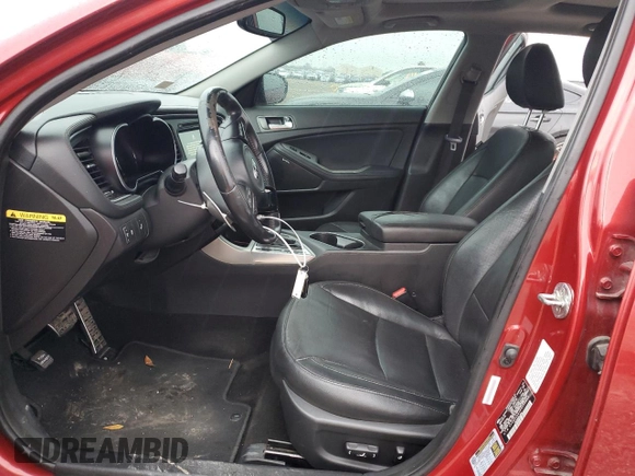 2014 Kia Optima SXL Turbo with VIN 5XXGR4A61EG335840, listed as a Copart auction lot 44946495 with 138,411 mi miles and Salvage Title. Bid and sale history available at DreamBid. Image 7.