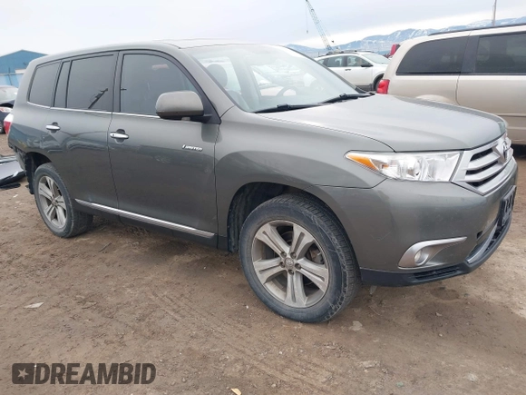 2012 Toyota Highlander Limited with VIN 5TDDK3EH5CS093448, listed as a IAAI auction lot 41777366 with 120,930 mi miles and . Bid and sale history available at DreamBid. Image 1.