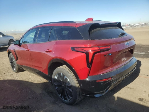 2025 Chevrolet Blazer EV AWD RS with VIN 3GNKD1RJ7SS121786, listed as a Copart auction lot 89155785 with 695 mi miles and Salvage Title. Bid and sale history available at carsss.com. Image 2.