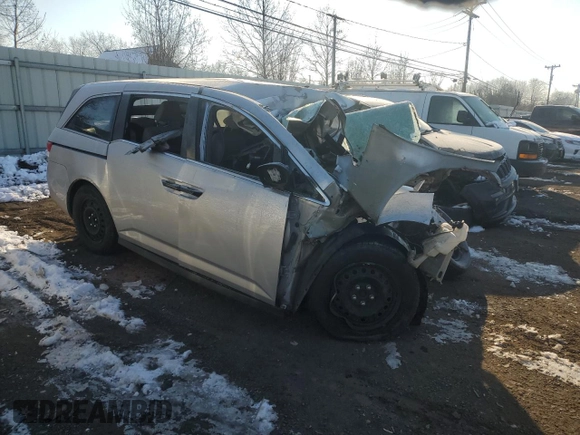 2014 Honda Odyssey LX with VIN 5FNRL5H23EB024660, listed as a Copart auction lot 41868745 with Not Provided miles and Salvage Title. Bid and sale history available at DreamBid. Image 4.
