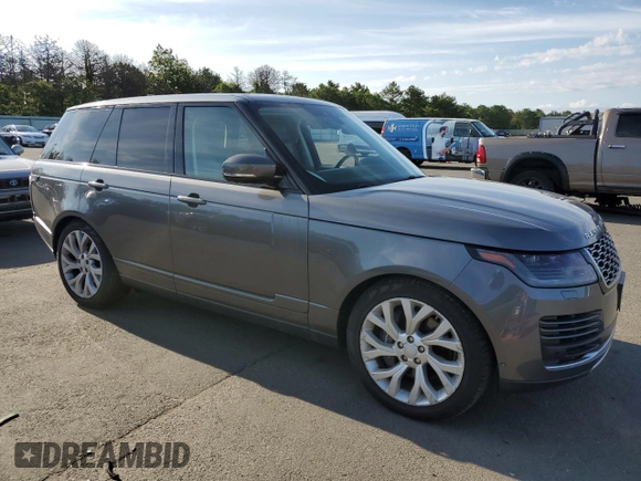 2018 Land Rover Range Rover with VIN SALGS2RE9JA380477, listed as a Copart auction lot 63457955 with 46,568 mi miles and Salvage title. Bid and sale history available at DreamBid. Image 4.