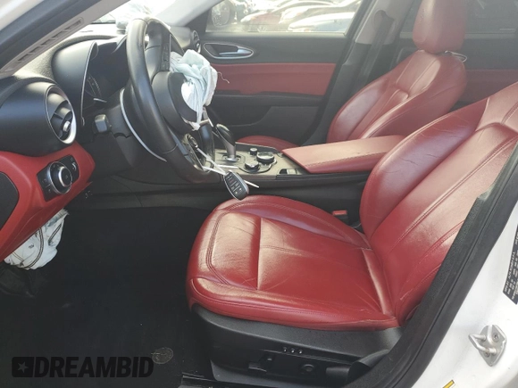 2018 Alfa Romeo Giulia Ti Sport with VIN ZARFAECN8J7577871, listed as a Copart auction lot 88101745 with 88,929 mi miles and Salvage Title. Bid and sale history available at carsss.com. Image 7.