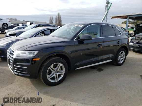 2018 Audi Q5 Premium Plus with VIN WA1BNAFY2J2231172, listed as a Copart auction lot 37492253 with 45,009 mi miles. Bid and sale history available at carsss.com. Image 1.