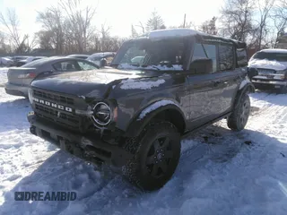 2022 Ford Bronco with VIN 1FMDE5BH4NLA84313, listed as a IAAI auction lot 41600748 with 35,408 mi miles and . Bid and sale history available at DreamBid. Image 2.