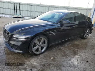 2023 Genesis G80 Sport with VIN KMTGB4SD1PU156195, listed as a Copart auction lot 88170495 with 20,416 mi miles and Salvage Title. Bid and sale history available at DreamBid. Image 1.