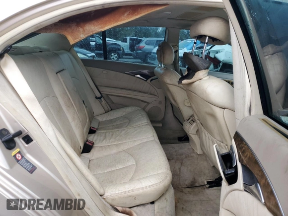 2005 Mercedes-Benz E-Class 3.2L with VIN WDBUF65J05A707720, listed as a Copart auction lot 46689295 with 0 mi miles and Clean Title. Bid and sale history available at carsss.com. Image 10.