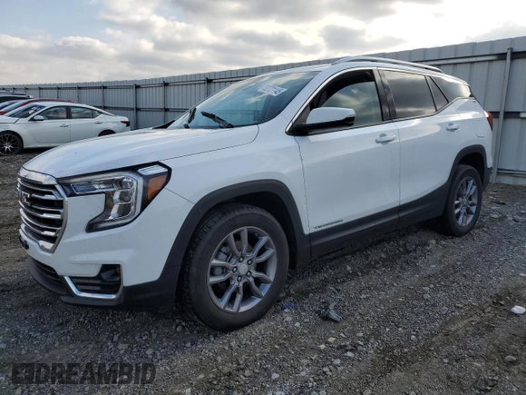 2023 GMC Terrain SLT with VIN 3GKALVEG0PL138041, listed as a Copart auction lot 52721145 with 33,451 mi miles and Salvage title. Bid and sale history available at DreamBid. Image 1.