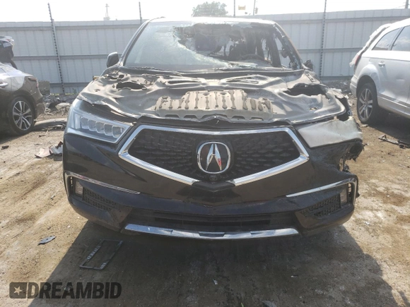 2017 Acura MDX Sport Hybrid w/Advance Pkg with VIN 5FRYD7H72HB001163, listed as a Copart auction lot 58867064 with 0 mi miles and Salvage Title. Bid and sale history available at carsss.com. Image 5.