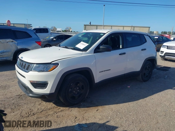 2020 Jeep Compass Sport с VIN 3C4NJCAB9LT134159, выставлен на аукционе IAAI как лот 42590521 с пробегом 57 507 миль миль и . История ставок и продаж доступна на DreamBid. Изображение 17.