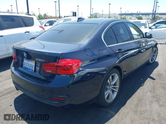 2017 BMW 3 Series 330i with VIN WBA8B9G37HNU54209, listed as a IAAI auction lot 42714703 with 55,024 mi miles and . Bid and sale history available at DreamBid. Image 4.