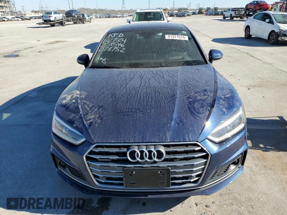 2018 Audi A5 Sportback Prestige with VIN WAUFNCF55JA078752, listed as a Copart auction lot 41371574 with 32,368 mi miles. Bid and sale history available at carsss.com. Image 5.