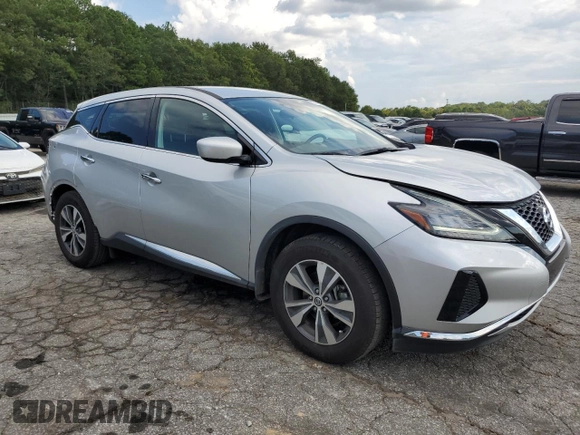 2022 Nissan Murano S with VIN 5N1AZ2AJ7NC123020, listed as a Copart auction lot 73141584 with 46,492 mi miles and Salvage Title. Bid and sale history available at DreamBid. Image 4.
