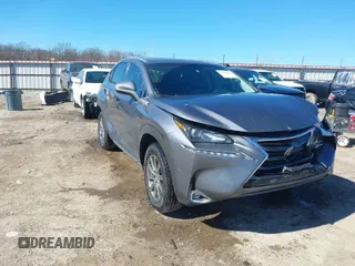 2015 Lexus NX 200t with VIN JTJBARBZ5F2043314, listed as a IAAI auction lot 41612853 with 157,753 mi miles. Bid and sale history available at carsss.com. Image 1.