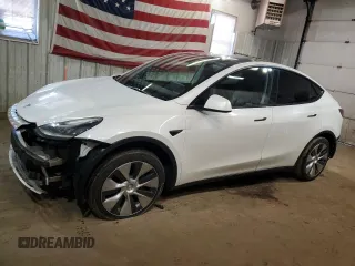 2023 Tesla Model Y Long Range z VIN 7SAYGDEE5PF619265, wystawiony jako Copart lot #48418655 z przebiegiem 42 233 mil mil oraz Szkody całkowita. Historia ofert i sprzedaży dostępna na DreamBid. Obrazek 1.