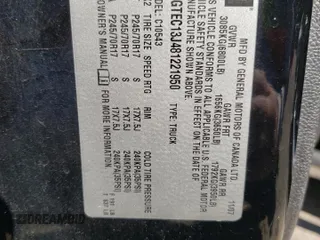2008 GMC Sierra 1500 SLE1 z VIN 2GTEC13J481221950, wystawiony jako Copart lot #53019675 z przebiegiem 266 756 mil mil oraz Szkody całkowita. Historia ofert i sprzedaży dostępna na DreamBid. Obrazek 12.