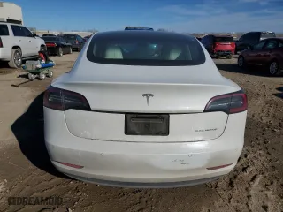 2021 Tesla Model 3 Long Range with VIN 5YJ3E1EB4MF849456, listed as a Copart auction lot 45899225 with 0 mi miles and Salvage Title. Bid and sale history available at carsss.com. Image 6.