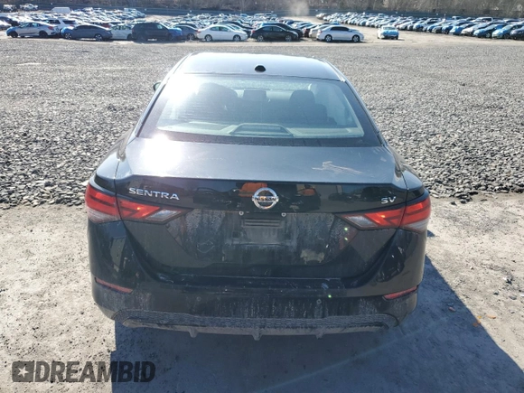 2022 Nissan Sentra SV with VIN 3N1AB8CV8NY259355, listed as a Copart auction lot 53443495 with 18,271 mi miles and Salvage Title. Bid and sale history available at DreamBid. Image 6.