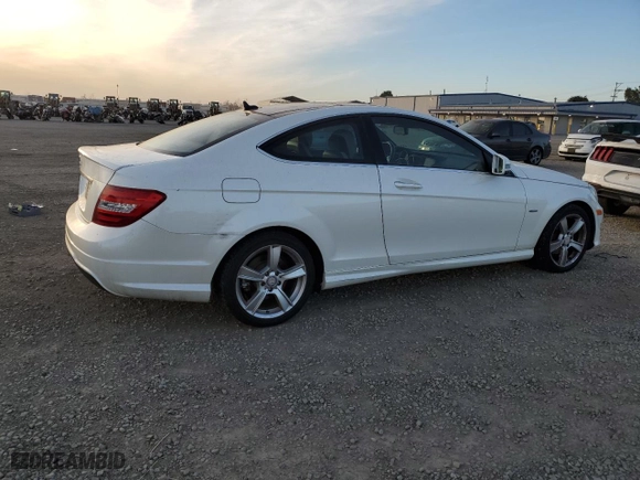 2012 Mercedes-Benz C-Class C 250 with VIN WDDGJ4HB2CF891795, listed as a Copart auction lot 89390835 with 98,830 mi miles and Clean Title. Bid and sale history available at carsss.com. Image 3.