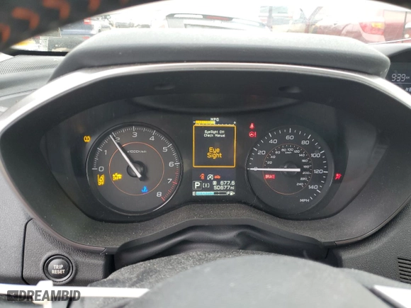 2021 Subaru Crosstrek Premium with VIN JF2GTAPC8M8663076, listed as a Copart auction lot 83749574 with 50,677 mi miles and Salvage Title. Bid and sale history available at carsss.com. Image 9.