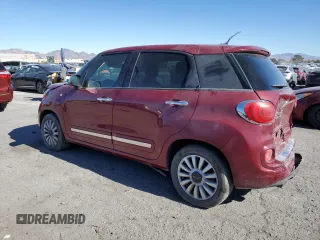 2014 FIAT 500L Lounge with VIN ZFBCFACH6EZ029883, listed as a Copart auction lot 80558044 with 116,997 mi miles and Salvage Title. Bid and sale history available at carsss.com. Image 2.
