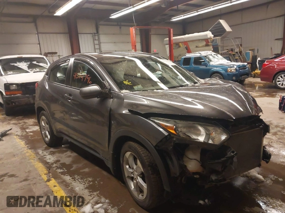 2018 Honda HR-V LX with VIN 3CZRU6H35JM704037, listed as a IAAI auction lot 41574796 with 140,671 mi miles. Bid and sale history available at carsss.com. Image 1.