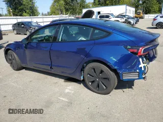 2024 Tesla Model 3 z VIN 5YJ3E1EA2RF846411, wystawiony jako Copart lot #54396985 z przebiegiem 5 162 mil mil oraz Szkoda całkowita • Salvage title. Historia ofert i sprzedaży dostępna na DreamBid. Obrazek 2.