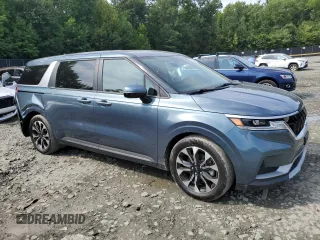 2022 Kia Carnival EX with VIN KNDNC5H30N6093387, listed as a Copart auction lot 65048204 with 44,829 mi miles and Salvage Title. Bid and sale history available at carsss.com. Image 4.