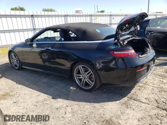 2018 Mercedes-Benz E-Class E 400 with VIN WDD1K6FB2JF039977, listed as a Copart auction lot 51891805 with 0 mi miles and Salvage Title. Bid and sale history available at carsss.com. Image 2.