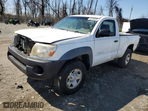 2005 Toyota Tacoma with VIN 5TEPX42N75Z017752, listed as a Copart auction lot 48138325 with 170,760 mi miles and Clean Title. Bid and sale history available at carsss.com. Image 1.