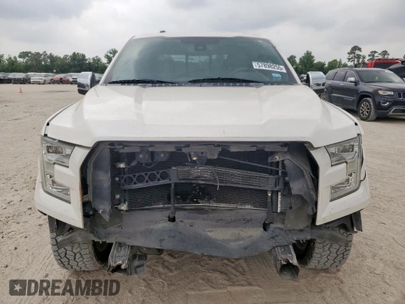2015 Ford F-150 XL with VIN 1FTEW1CFXFFB33025, listed as a Copart auction lot 57898255 with 63,344 mi miles and Salvage title. Bid and sale history available at DreamBid. Image 5.