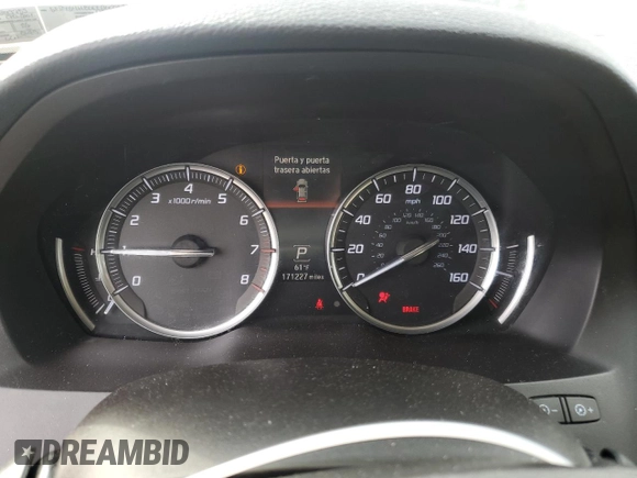2015 Acura MDX Advance/Entertainment Pkg with VIN 5FRYD4H80FB013753, listed as a Copart auction lot 46831115 with 171,227 mi miles and Salvage Title. Bid and sale history available at carsss.com. Image 9.