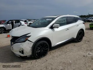 2024 Nissan Murano SL with VIN 5N1AZ2CJXRC108272, listed as a Copart auction lot 47279045 with 13,876 mi miles and Salvage Title. Bid and sale history available at carsss.com. Image 1.