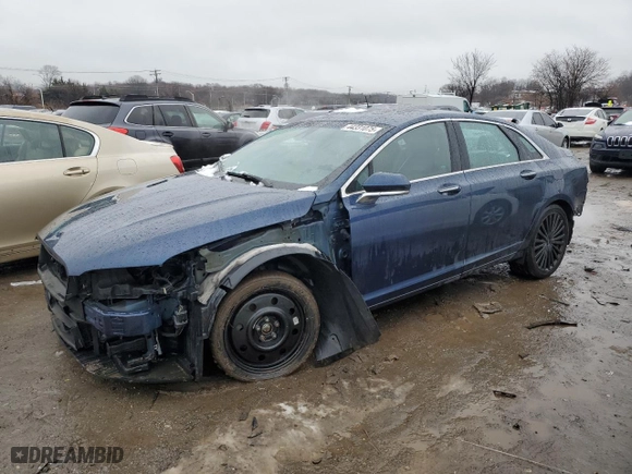2017 Lincoln MKZ Reserve with VIN 3LN6L5F90HR645906, listed as a Copart auction lot 44331075 with 87,798 mi miles and Salvage Title. Bid and sale history available at carsss.com. Image 1.