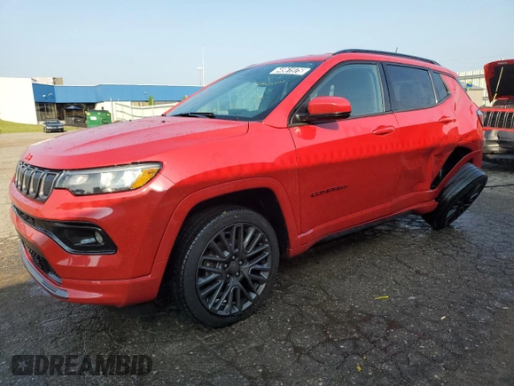 2022 Jeep Compass (RED) Edition with VIN 3C4NJDCB6NT194177, listed as a Copart auction lot 64961975 with 68,114 mi miles and Clean title. Bid and sale history available at DreamBid. Image 1.