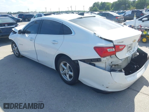 2017 Chevrolet Malibu LS with VIN 1G1ZB5ST2HF205424, listed as a IAAI auction lot 41965596 with Not Provided miles and . Bid and sale history available at DreamBid. Image 3.