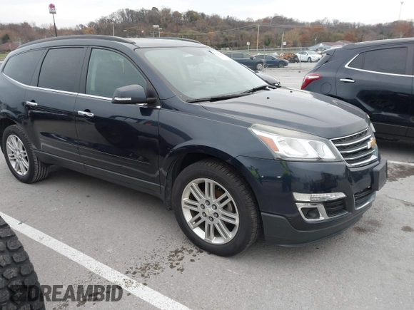 2015 Chevrolet Traverse LT with VIN 1GNKRGKD0FJ384167, listed as a IAAI auction lot 40962983 with 145,239 mi miles. Bid and sale history available at carsss.com. Image 1.